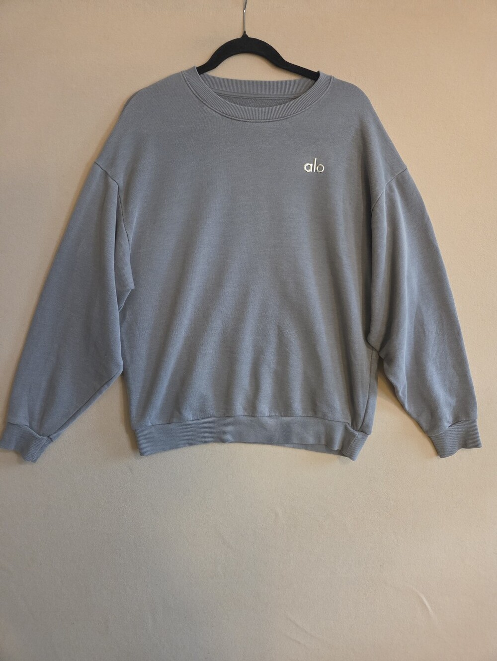 ALO Accolade Crewneck Celestial Blue Size M